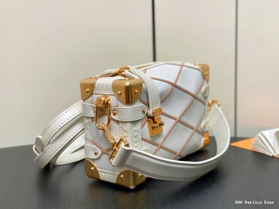 Aaa replica bags Side LOUIS VUITTON PM-18*12.5*8CM Trunk 0811